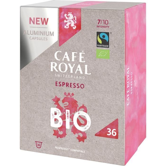 CAFE ROYAL compatible Nespresso Alu Espresso BIO x36