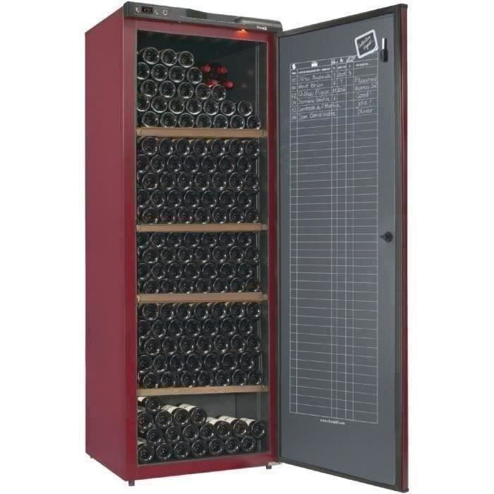 Cave à vin de veillissement CLIMADIFF CV295B2 - 294 bouteilles - Classe G - Niveau de bruit 38dB