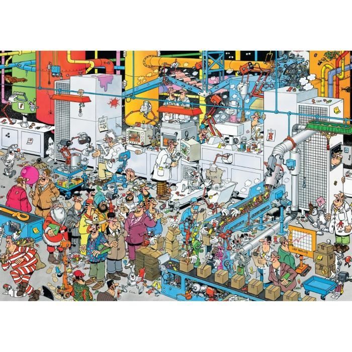 Puzzle 500 pièces Jan Van Haasteren - Fabrique de Bonbons