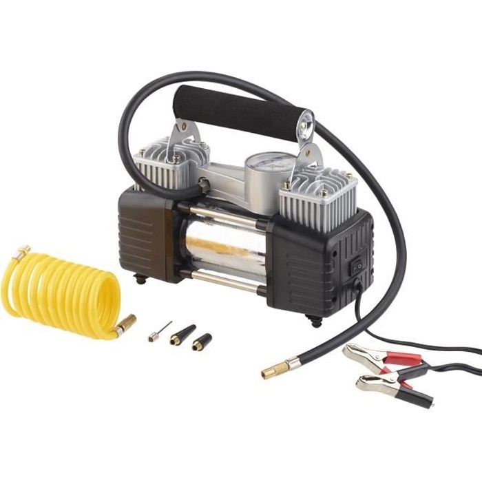 Mini compresseur 12 V / 10 bar avec manomètre – 55L/mn