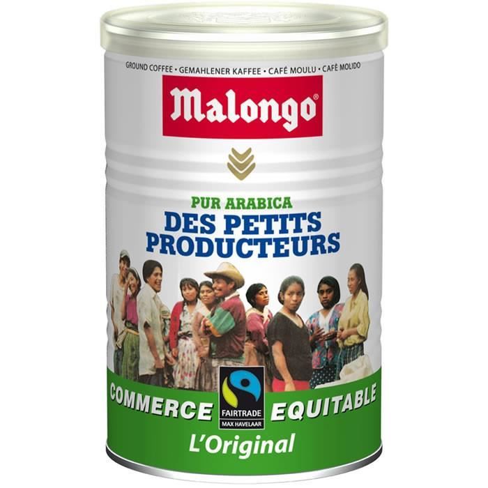 LOT DE 4 - MALONGO Café Moulu L'Original PETITS PRODUCTEURS - 250g