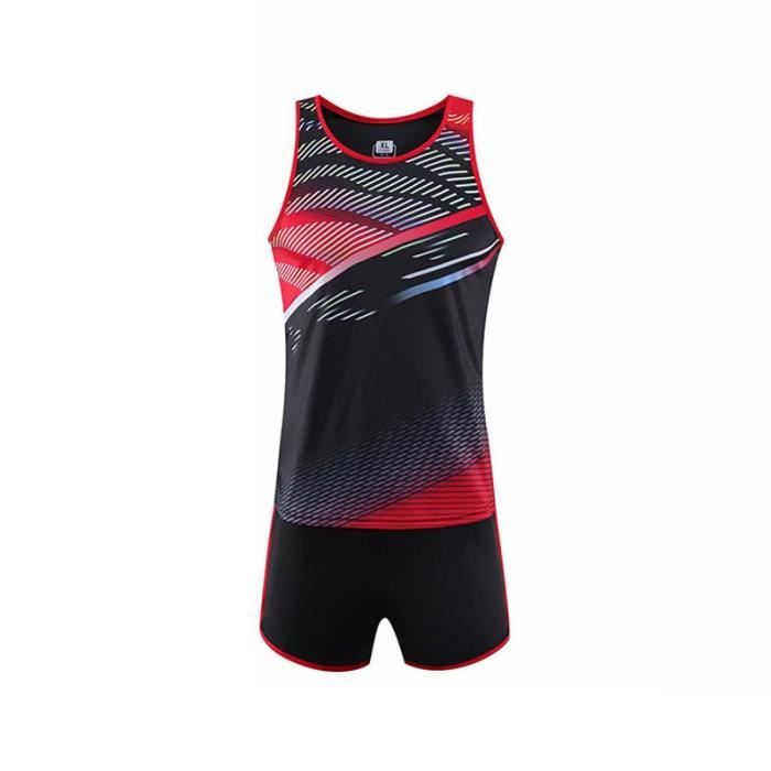 Ensemble Maillot et Short Femme Athlétisme Running Vetement de Sport Séchage Rapide Respirant