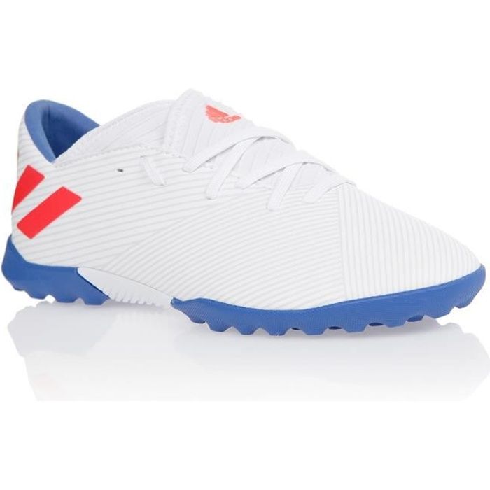 ADIDAS PERFORMANCE Chaussures de Football Nemeziz Messi 19.3 TF J - Enfant - Blanc/Rouge/Bleu