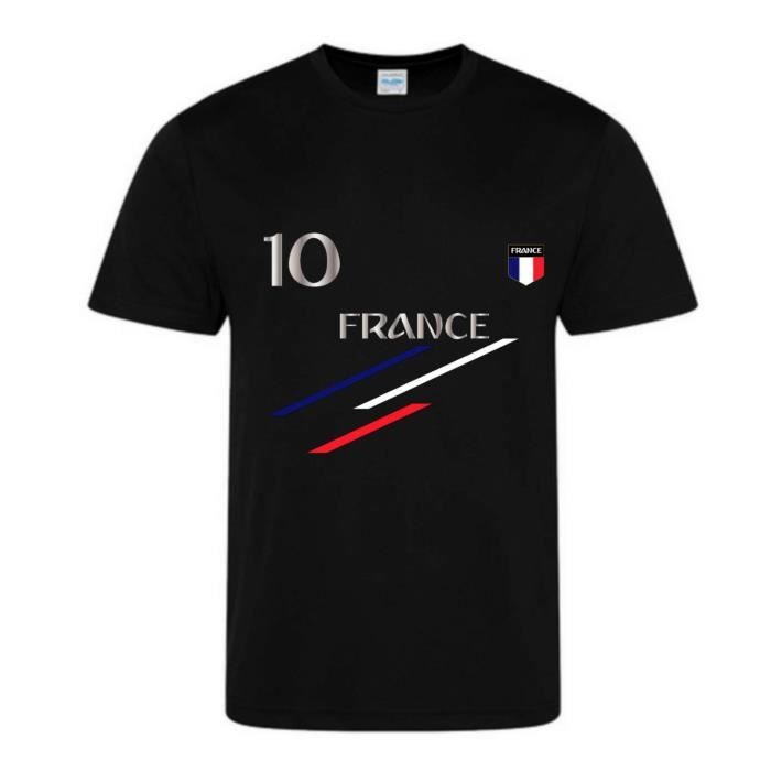 noir Maillot - Tee shirt foot Franc