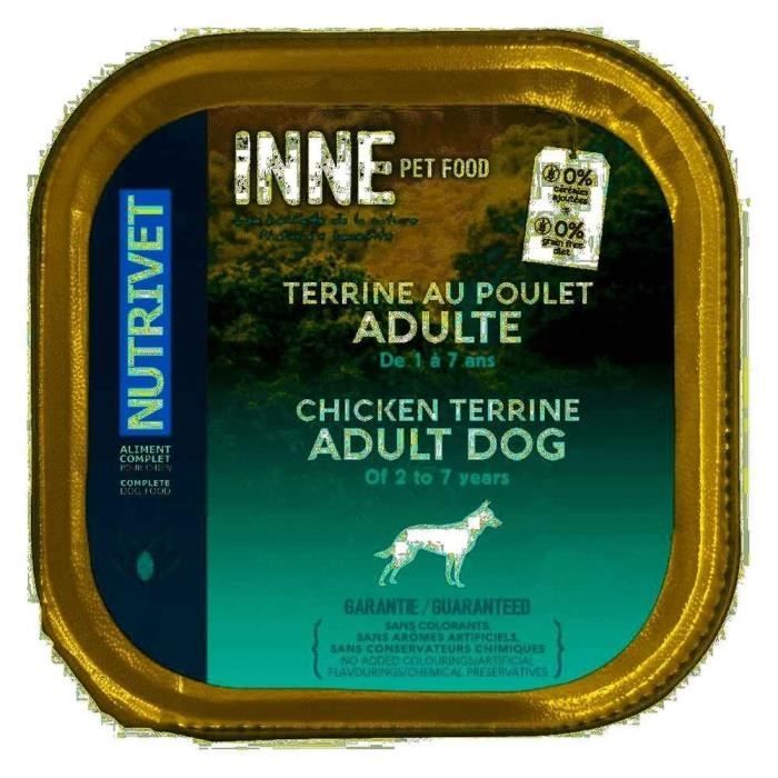 Nutrivet - Pâtée Inne Terrine Adulte pour Chien - 300g