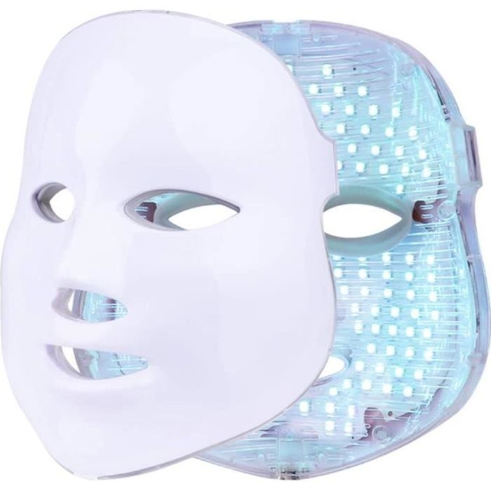 Masque facial de luminothérapie thérapie de photon de 7 couleurs LED pour le retrait anti-rides de soin peau visage
