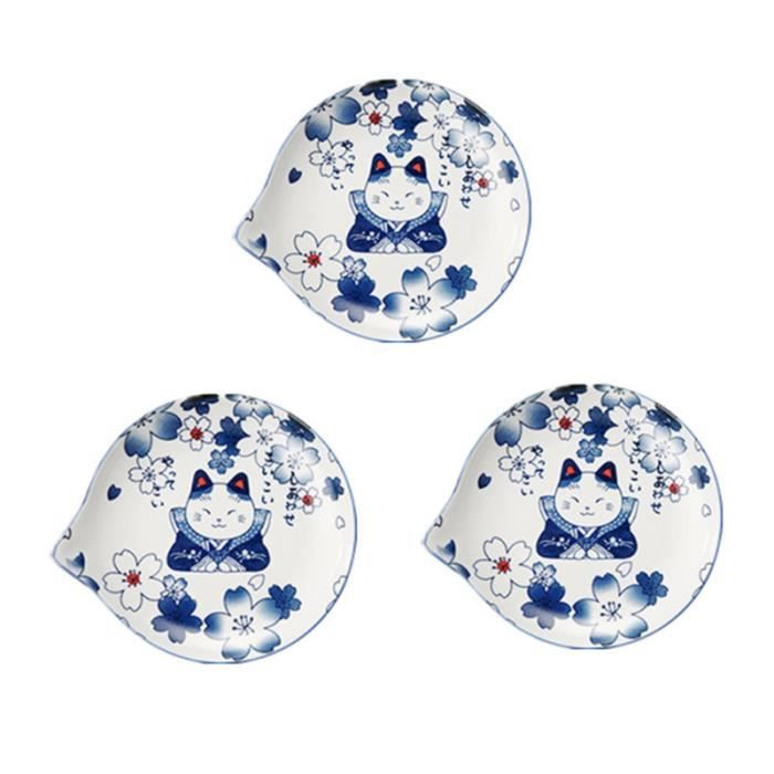 3pcs plats de sauce en céramique mignon apéritif assiettes plat de service pour le restaurant de SERVICE A CAFE - SERVICE A THE
