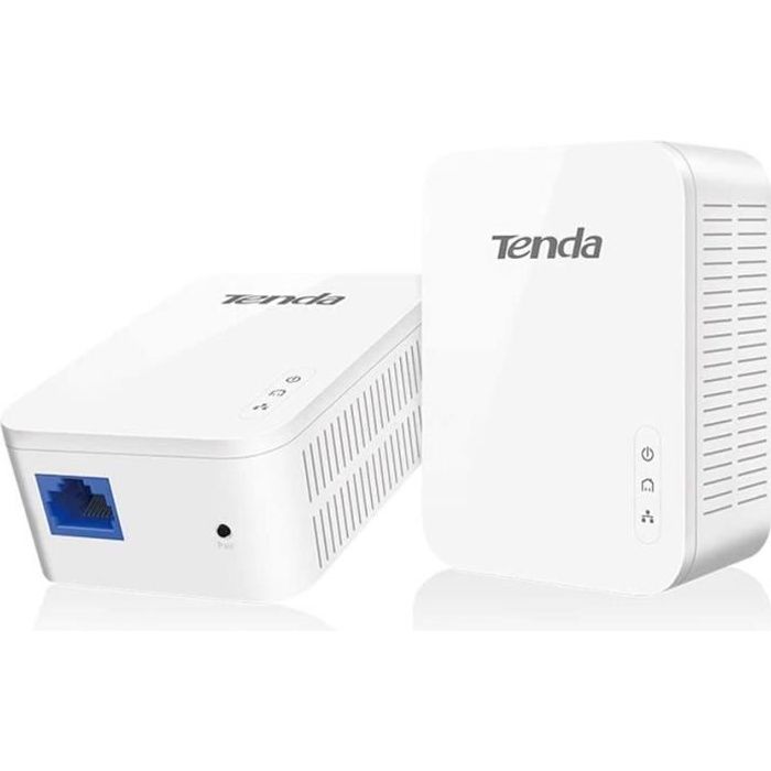 CPL kit 1000Mbps ports gigabit - Tenda PH3 - adapteur homePlug AV2, prise courant, jeux vidéo 4K HD, IPTV, plug&play, pack de 2