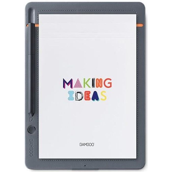 Wacom Smartpad Bamboo - Slate Bloc-notes Connecté pour Tablette - Small - Gris