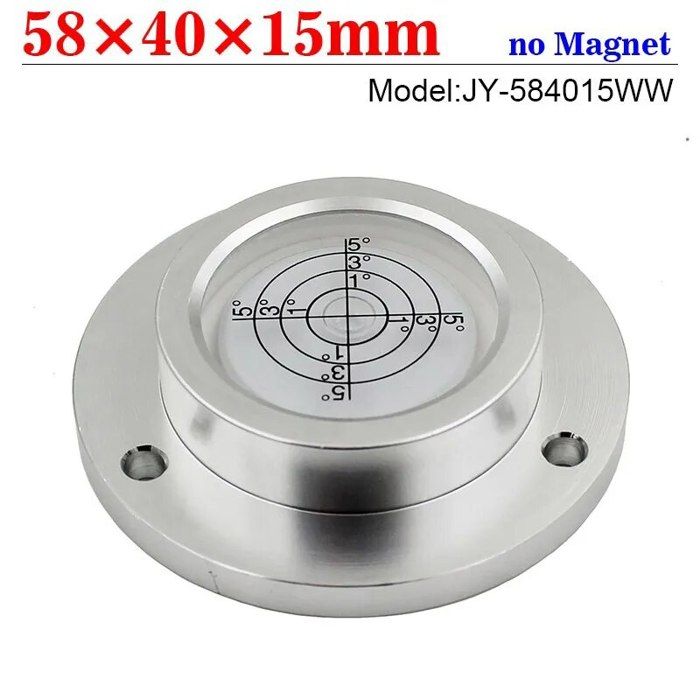 5 Niveaux à Bulle Ronds 15mm - Mini Niveaux Bullseye Pour Équilibrage Précision