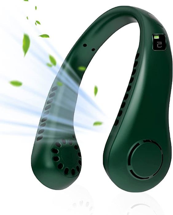 Ventilateur De Cou Portable Sans Pales - Batterie 2600 MAh, 3 Vitesses, Silencieux, Recharge USB - 6