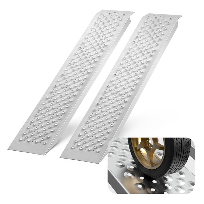 Rampes en Aluminium-VEVOR-1200 x 215 x 42 mm-Charge 3992 kg-Motos