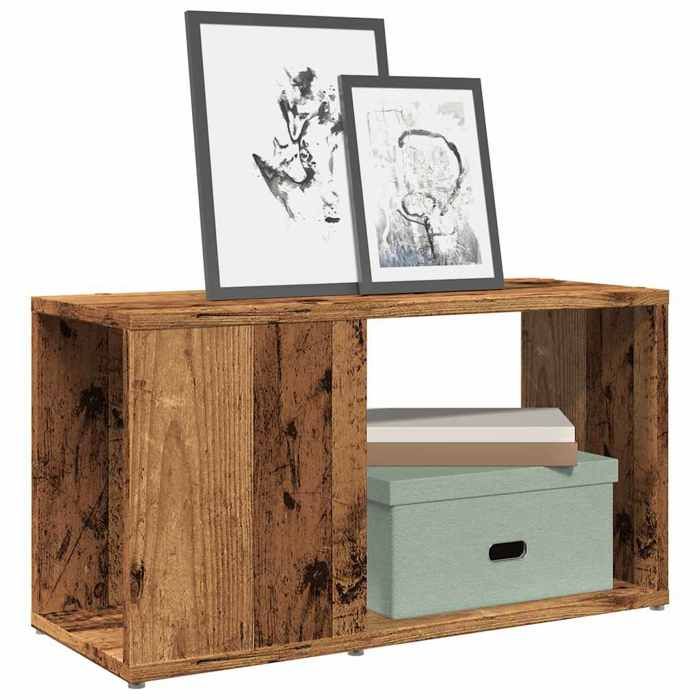 vidaXL Meuble TV vieux bois 60x24x32cm bois dingénierie 856726
