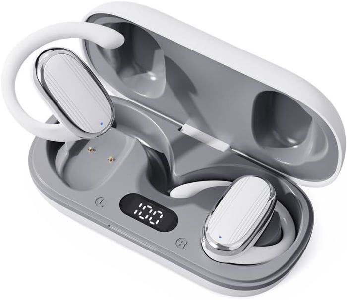 Écouteurs Bluetooth Open Ear SLuB - Conduction Osseuse - Bluetooth 5.3 - Léger IPX5 - 25h Autonomie - Pour Running, Sport - 8