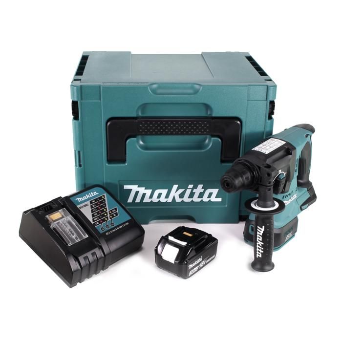 Makita DHR 242 RF1J Marteau perforateur sans fil 18V 2 4J SDS plus Brushless + 1x batterie 3 0Ah + chargeur + Makpac - vue 2