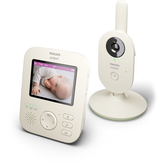 Écoute-bébé vidéo - PHILIPS - SCD882/26 - écran 2 8 pouces - vision nocturne - connexion sécurisée