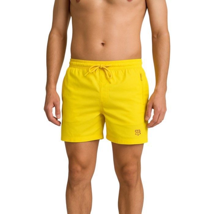 Bill Tornade Short de bain coloré uni Classic Jaune Homme Bill Tornade Short de bain coloré uni Classic Jaune Homme