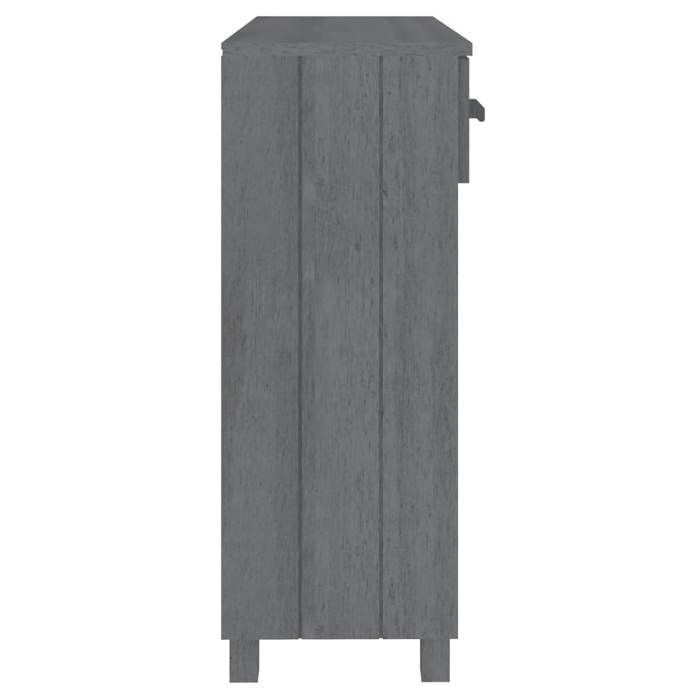 Elégant Bout de Canapé Gris - Table console HAMAR Gris foncé 90x35x90cm - bois massif de pin PRO1254052065871