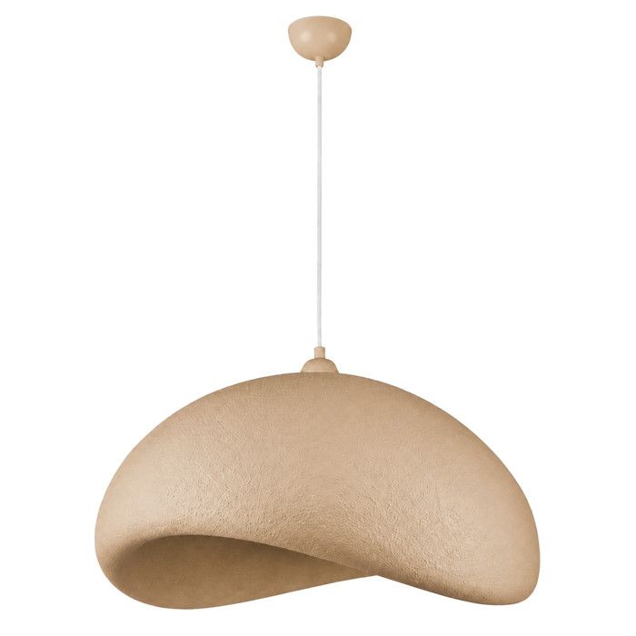 Lampe suspendue en métal Vegas - 64 x 51 cm - Beige