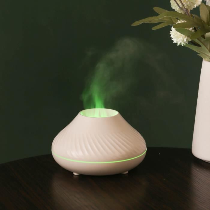 Humidificateur D'air Flamme Taruor - Blanc, Avec Diffuseur D'arômes