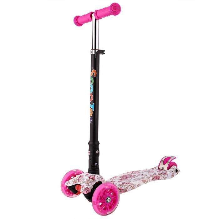 Skate Roller Trottinette 5 En 1 Enfants Trottinette Bebe Trottinette Scooter 3 Roues Led Garcon Et Fille Sports Vacances