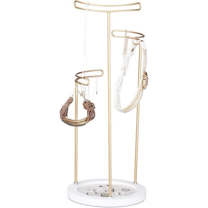 Porte Bijoux Mural Ritte - Range Jusqu'à 300 Paires De Boucles D'Oreilles - Blanc
