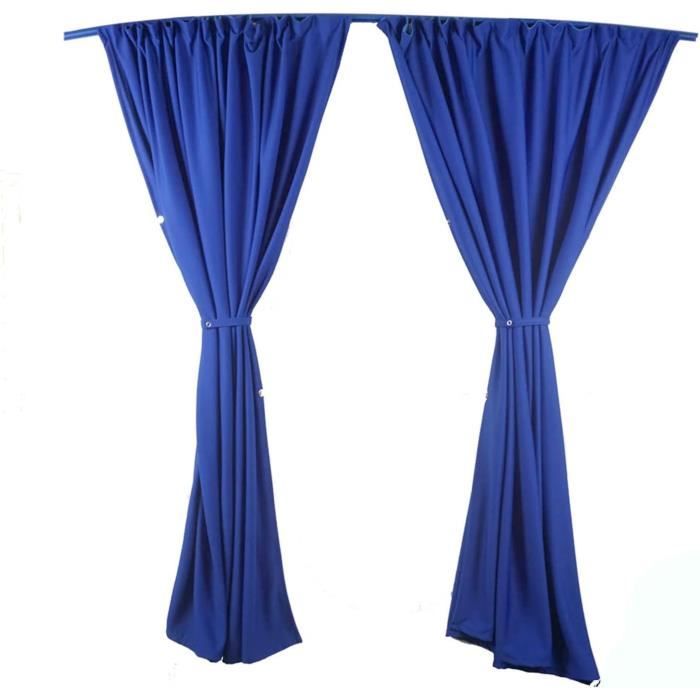 Rideaux De Séparation de Cabine pour Citroen SpaceTourer L1 Bleu Foncé Tissu