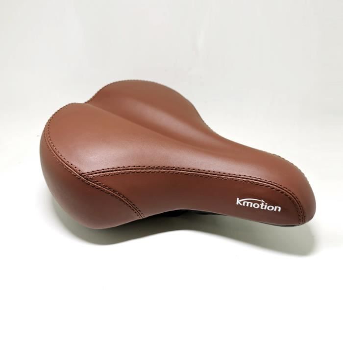 Brun GAVI Selle retro vintage en cuir marron pour velo siege de bicyclette pour VTT de route sport 27x2 Cdiscount Sport
