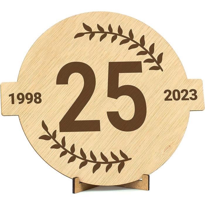 Livre D'Or 25 Ans - Cadeau Anniversaire Vintage - Album Souvenir Avec Espace Photos Et Messages