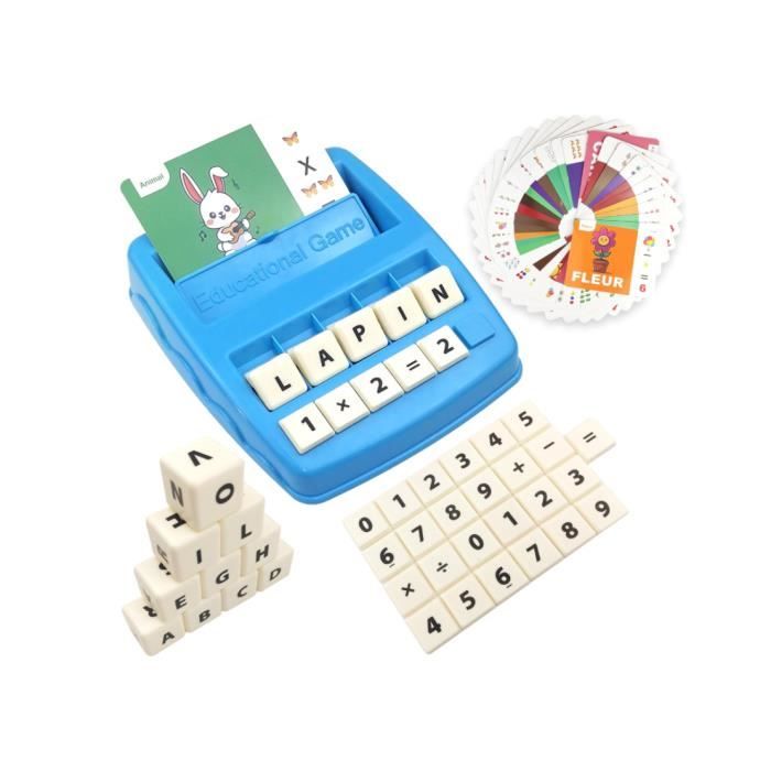 Jeu Éducatif dOrthographe Jouet à Partir de 3 4 5 ans avec 32 Cartes Flash Jeux dapprentissage des Lettres pour Fille Garçon à
