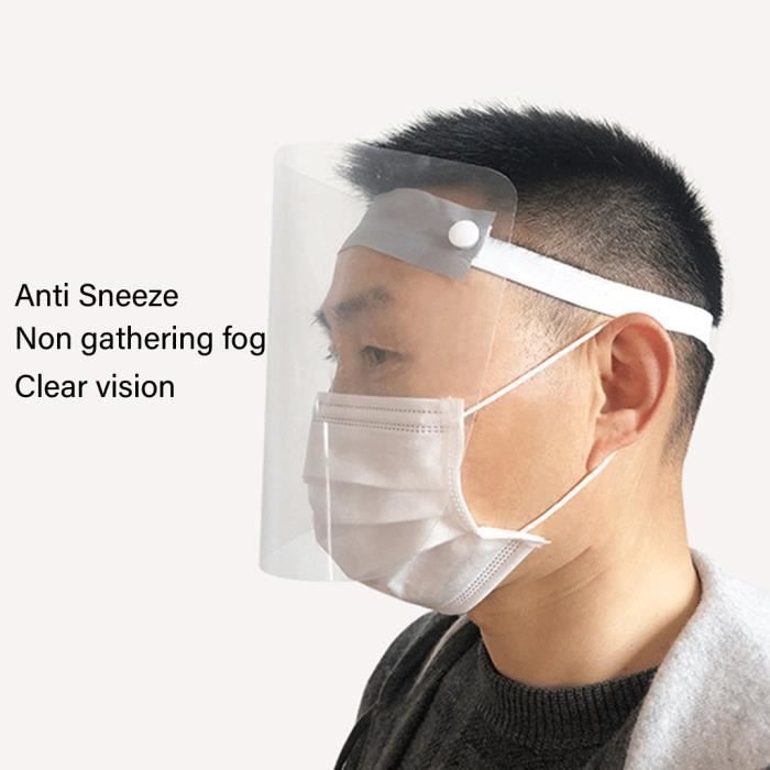 Capuchon De Protection Anti-Poussière Avec Lunettes Et Cape - Bleu Denim - Idéal Chantier Et Travail