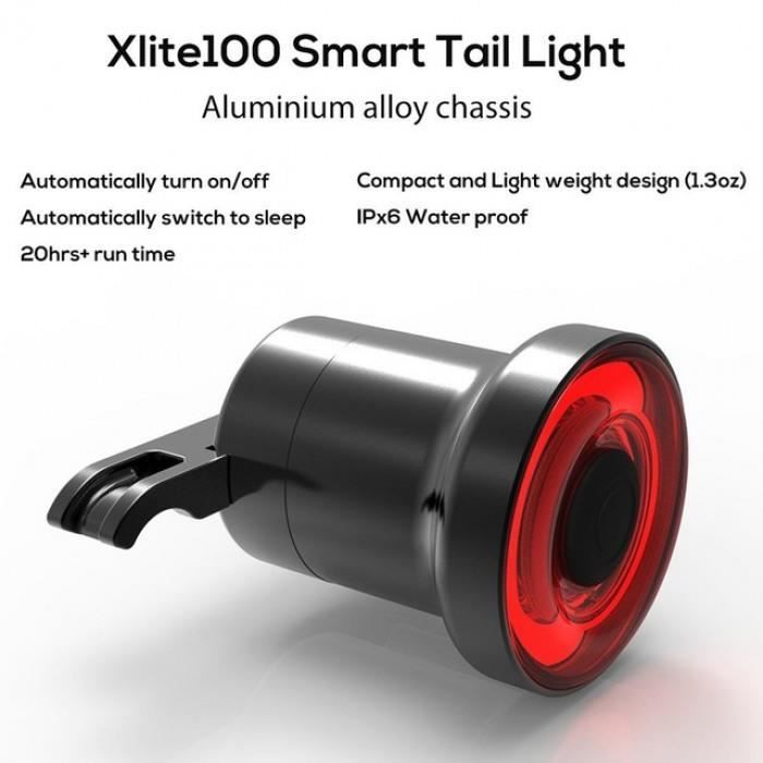 Lampe de S/écurit/é /à Del en Forme de V/élo de Frein Arri/ère en Forme de V/élo pour V/élo de Montagne Lumi/ère de Frein de V/élo