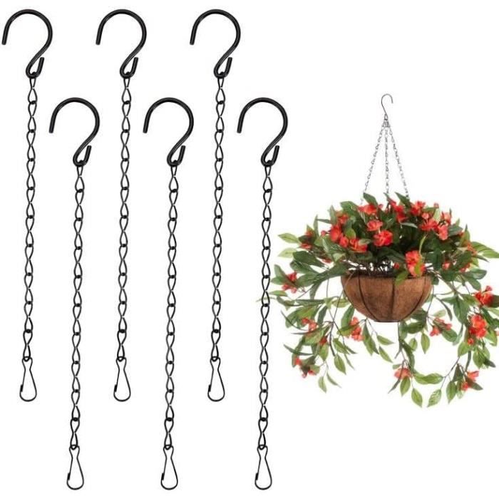 Chaîne de Suspension, Chaîne Suspendu avec Crochet, 6 Black Hanging