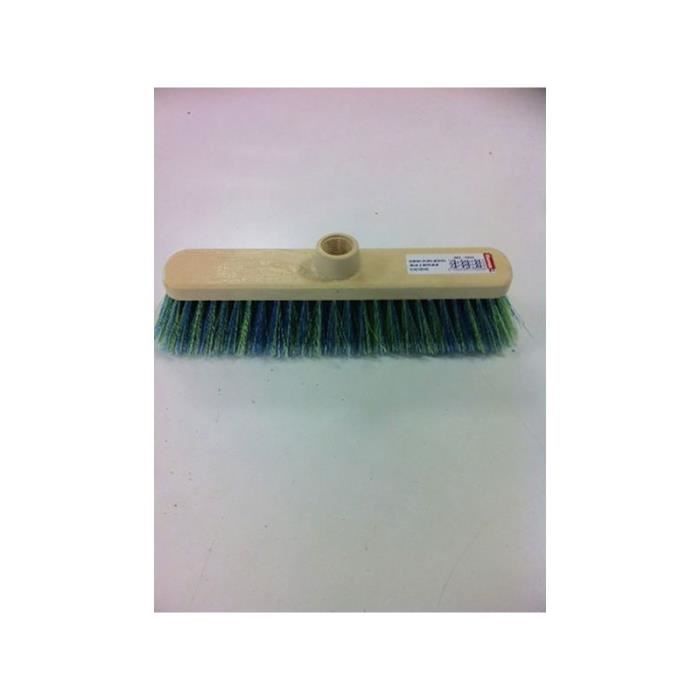 Balai droit 29 cms vinyl fleur couleur monture facon hetre