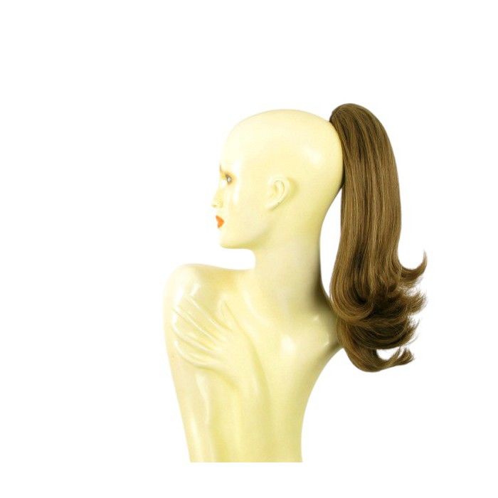 Postiche Queue De Cheval Blond Cuivré – Synthétique, Attache Crabe, Mode Femme