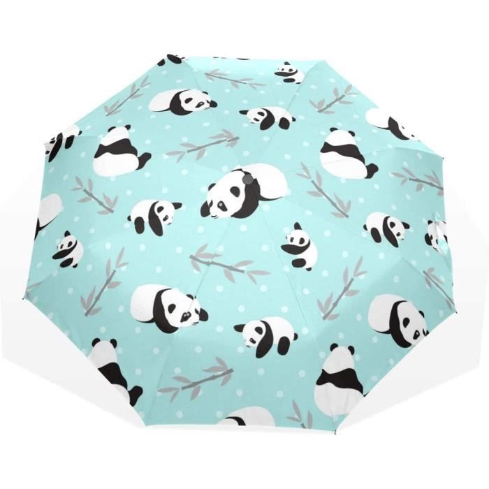Parapluie Automatique Compact Herreicher, Envergure 98 Cm, Protection UPF50+, Léger 313g, 6 Baleines