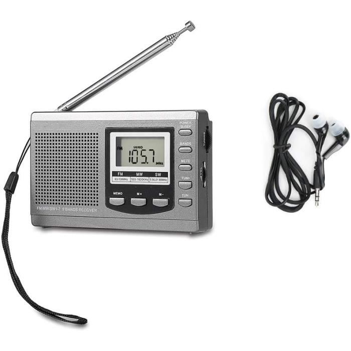 Radio Numérique LFF Dab Plus - FM et de Cuisine Avec Câble ou à Piles - Écran Couleur Avec