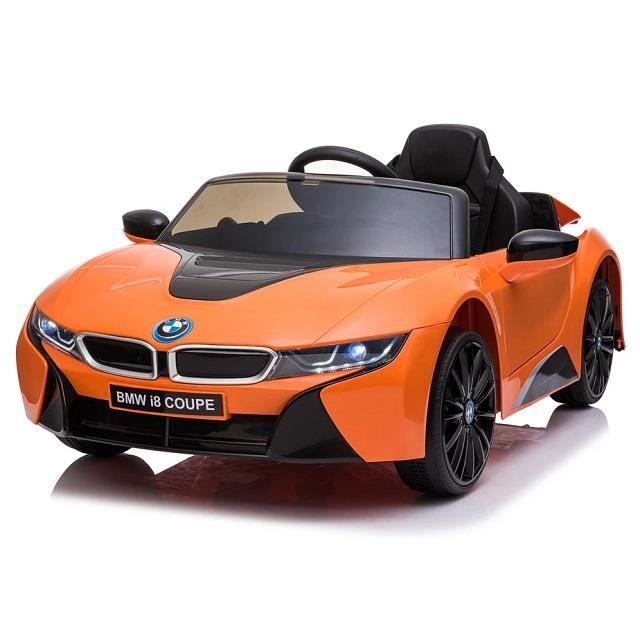Bmw I8 12v Orange Voiture Electrique Enfant Vehicule Bebe Jouet Fille Garcon 12 Volts Cdiscount Jeux Jouets