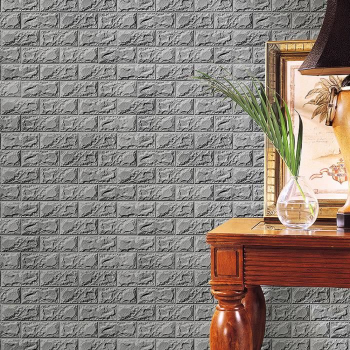 3D Creative Brique Motif papier peint étanche autocollant mural décoration maison 60x60cm 3D Creative Brique Motif papier peint étanche autocollant mural décoration maison 60x60cm