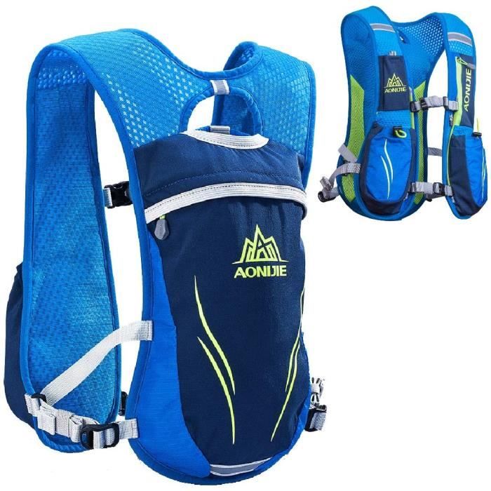 Gilet De Course Sac à Dos D'hydratation 1,5L - Unisexe, Réglable, Respirant, Bandes Réfléchissantes - Pour Running, Rando, Vélo