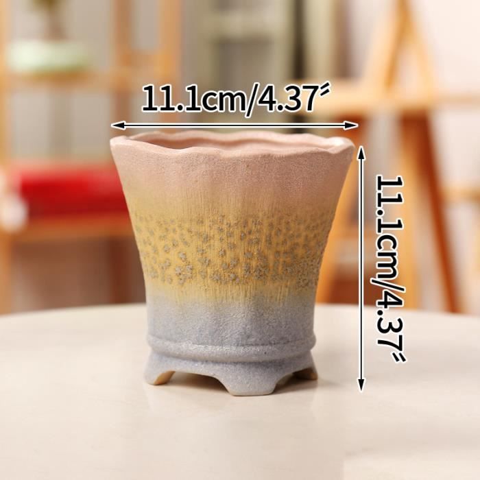 Oairse Pot De Fleurs En Céramique Pour Bonsaï - Décoration