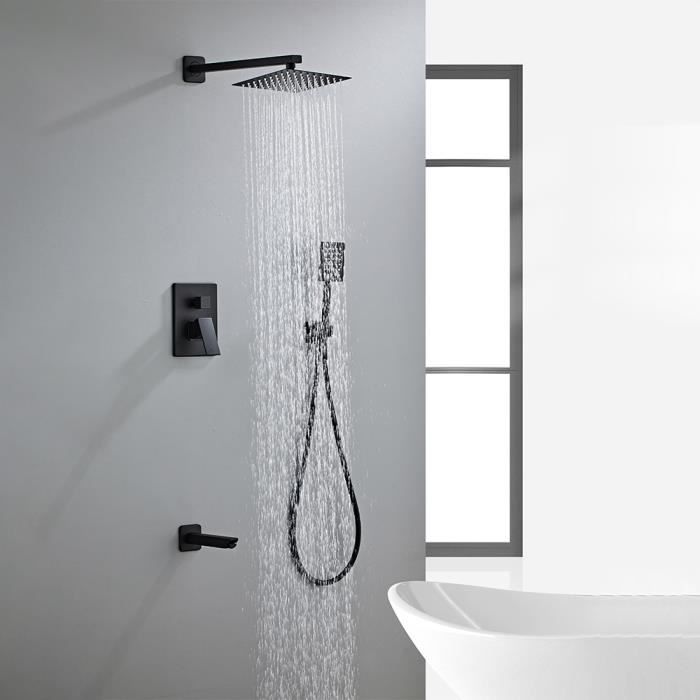 Ensemble de douche, toilettes, salle de bain, or noir, platine, ensemble de  douche, affichage numérique Intelligent à température constante, quatre  blocs, salle de bain