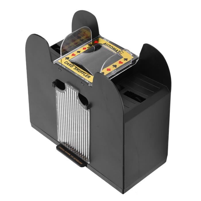 EBTOOLS Mélangeur de cartes Machine à mélanger les cartes à jouer alimentéé  par pile mélangeur de cartes automatique pour 6 - Cdiscount Jeux - Jouets