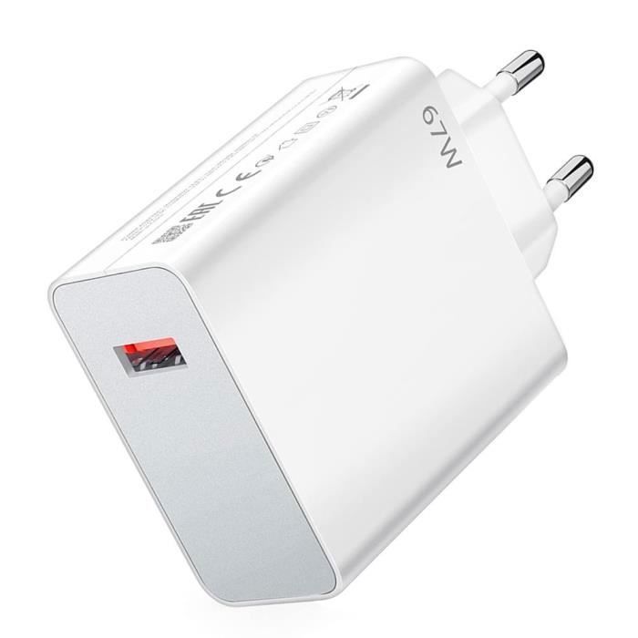 Chargeur Honor 66W + Câble 1,5m - Super Charge Rapide Pour Magic6, 90, 200 Lite, X8b, Pad X9…