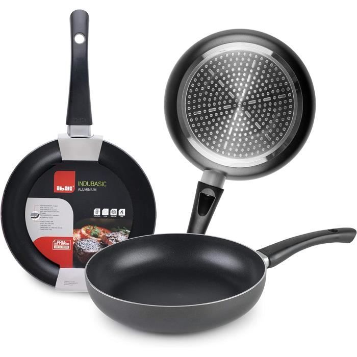 Wok Induction IBILI Indubasic 16 Cm - Noir Antiadhésif