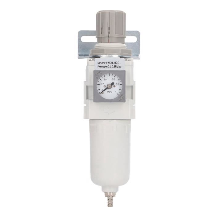 Filtre Régulateur De Pression D'air Comprimé - PT 1/4" - Pour Outil Pneumatique - Avec Manomètre - AFC2000 - 5