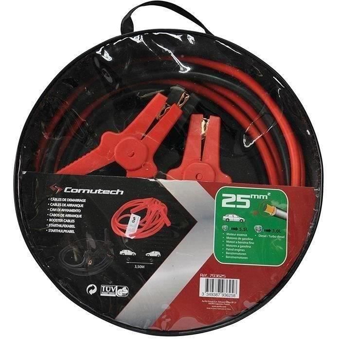 Câble de démarrage 25mm² pinces crocodiles - 3.5m