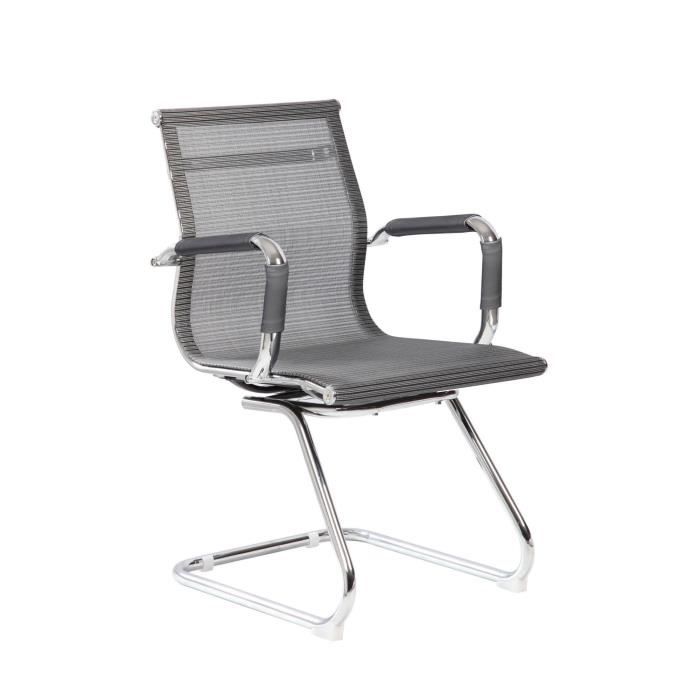 Dmora Chaise de bureau Maitland Chaises de salle dattente de bureau Chaise de salle dattente ergonomique 62x54h89 cm Gris Dmora Chaise de bureau Maitland Chaises de salle dattente de bureau Chaise de salle dattente ergonomique 62x54h89 cm Gris