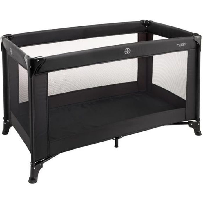 Lit Parapluie Express noir - FORMULA BABY - Dès la naissance jusquà 15 kg - Matelas inclus - Compact et léger