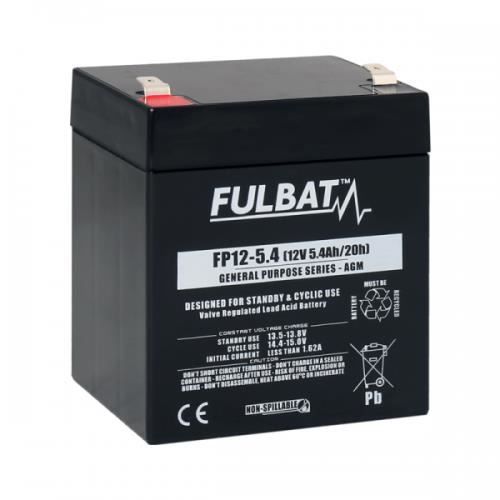 Batterie FULBAT AGM plomb étanche FP12-5.4 (T2) 12 volts 5,4 Amps